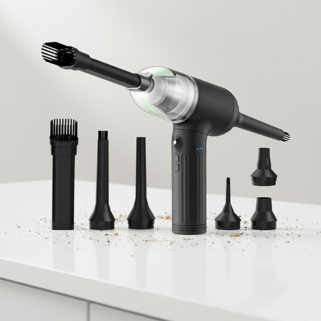 Cordless Air Duster & Mini Vacuum Cleaner 2 in 1 BLDC 65000RPM Rechargeable Electric Air Blower for Wholesale