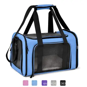 Kingtale Cat Dog Pet Carriers Airline Approved Small Dog Carrier Soft Sided Collapsible Puppy Carrier