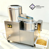 Peladora y Lavadora de Patatas Automática Comercial de Acero Inoxidable con Capacidad de 300 kg/h para Cocina de Hotel