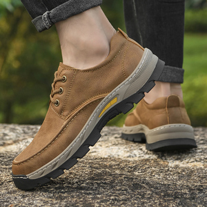 In pronto Stock LOGO personalizzato fatto a mano In vera pelle superiore antiscivolo <span class=keywords><strong>suola</strong></span> In <span class=keywords><strong>gomma</strong></span> da uomo Casual da passeggio Outdoor <span class=keywords><strong>scarpe</strong></span> In pelle - Product Image 6