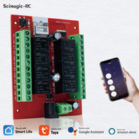 Récepteur RF intelligent WiFi 12V SMG-8118 à 8 canaux 433 MHz, module relais système Tuya APP, Smart Life Tuya