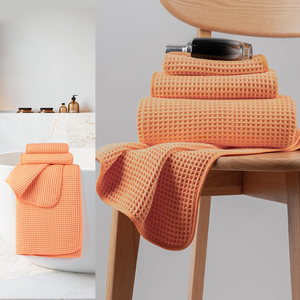 מכירת מפעל ECO מגבת מיקרופייבר וופל, אריגת וופל, רכה, ללא סיבים, סופגת במיוחד, ייבוש מהיר, ללא ריח, לאמבטיה, לחדר כושר, לחוף הים ולבריכה - Product Image 2