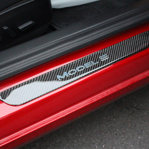 Copertura del davanzale della porta del pedale di benvenuto dell'auto per Tesla modello 3 - Product Image 2