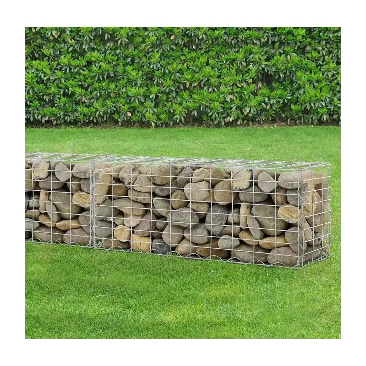 Gabion de jardin en treillis métallique soudé/mur de soutènement pour banc gabion/panier gabion bon marché