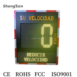 Panneau d'avertissement de vitesse de radar de circulation routière extérieur en aluminium à énergie solaire - Product Image 6