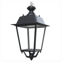 Lampadaires de style colonial pour extérieur IP66, lanterne de parc, lumière de jardin classique à LED