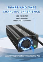 Chargeur de batterie LiFePO4 à charge rapide XieTong XT70 certifié CE 72V6A pour moto électrique avec entrée 90-264V