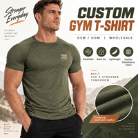 T-shirt de sport pour homme avec logo personnalisé, tee-shirt d'entraînement élastique, vêtements de basketball et de football, sous-vêtement de compression pour la gym