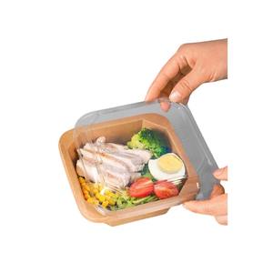 Recipientes Desechables de Papel Kraft Personalizables con Tapas, Aptos para Alimentos, para Ensaladas, Bocadillos, Pizzas, Panes, Comida para Llevar, Galletas y Otros - Product Image 3