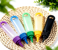 Bouchon torsadé coloré de 24 mm pour bouteille de condiment à presser, bouteilles de condiment en plastique à presser avec couvercles à visser