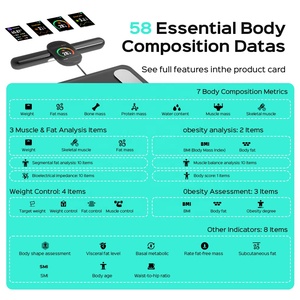 Analizador de Grasa Corporal Digital Inteligente VWEIGHT, Monitor de IMC para la Salud, con 8 Sensores de Alta Precisión, Capacidad de 180 kg, OEM/ODM - Product Image 3