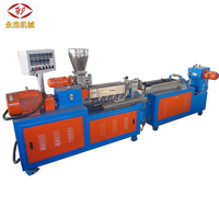 Machine d'extrudeuse à double vis PE ABS PP PS granulés à double vis faisant la machine granulateur de mélange maître de couleur pour le traitement du PC