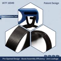 Abrazadera Elástica Preensamblada de Acero al Cromo-Vanadio Heding, Recubrimiento de Zinc-Aluminio Sin Cromo, Tensión Constante