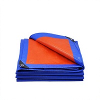 Bâche en PE MILLION Bleu Orange, finition anti-UV, résistante au vent, pour le séchage du maïs et la protection des empilages de coton