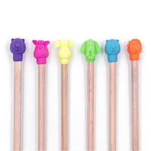 Eraser High Quality TPR Stationery Cute Animal Pencil Top Eraser