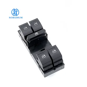 Kiri Depan Jendela Master Control Switch untuk VW Golf Jetta Passat 1K4959857B