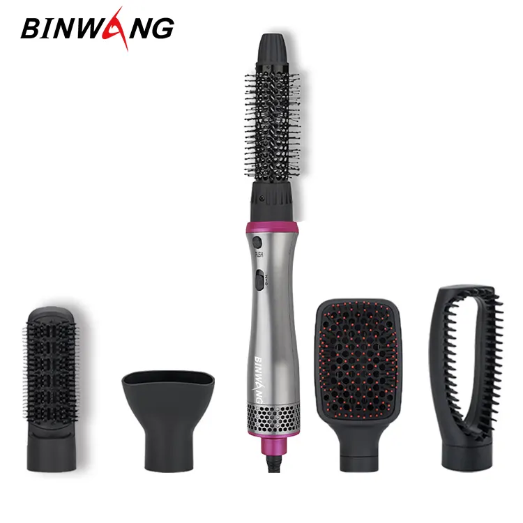 2022 Hot Air Brush Professional Hair Straightener Easy Control Hair Styling Tools For Online Market