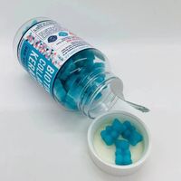 Exportation transfrontalière de nouveaux produits : Gummies de soin pour cheveux, ongles et peau à la biotine, au collagène et à la kératine, 60 DOUCHEURS