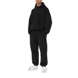 Produzione di Felpe con Cappuccio Nere Personalizzate, Pesanti 480 Gsm, Felpe Spesse in Cotone <span class=keywords><strong>Oversize</strong></span> per <span class=keywords><strong>Uomo</strong></span> - Product Image 5