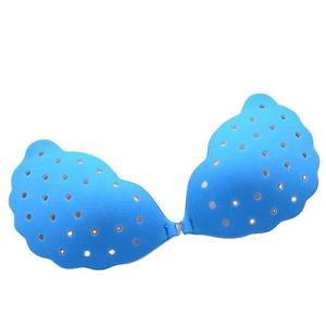 Shell creux avant boucle <span class=keywords><strong>Silicone</strong></span> Invisible soutien-gorge pour dames Sexy froncé sans bretelles avant poitrine Patch intimes accessoire - Product Image 1