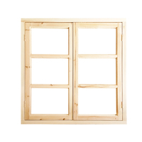 Ventana Interior de Madera de Abeto Macizo Hecha a Mano para Proyectos de Alojamiento Rural y B&B