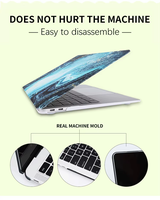 Coque rigide en marbre d'impression OEM et housse de clavier pour Macbook Air M1 M3 M4 13.3 pouces Pro 14 pouces 15 pouces 16 pouces