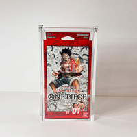 Boîte en acrylique transparent avec couvercle magnétique Booster Vitrine pour jeu de cartes Starter Deck Acrylique Case (ST01-09, 11)