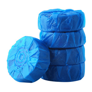 Toilet Automatic Cleaner Blue Solid 10Pcs Disposable 500g Effectively <b>Removes</b> Stains & Odors - Product Image 5