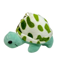 Porte-clés pendentif tortue de dessin animé créative en peluche, impression numérique écologique, petit sac, cadeau pour machine à griffes, chaîne de suspension pour voiture