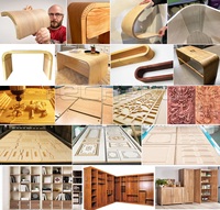 Routeur CNC multi-têtes pour la découpe de panneaux de plâtre courbés avec rainure en T et table à vide pour l'industrie de la personnalisation de toute la maison