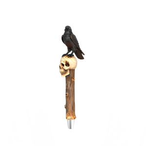 Tùy Chỉnh Phong Cách Thiết Kế Thương Hiệu Nhà Máy Bia Trang Trí Vẽ Tay Thanh Tap Kéo Raven & Skull Mộc Mạc Nhựa Gothic Bia Tap Xử Lý - Product Image 3