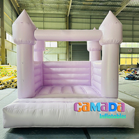 Château gonflable personnalisé 10x10 pieds blanc pour intérieur/extérieur avec souffleur d'air – Château sauteur pas cher sur mesure