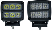 Vente directe usine – Phare LED carré 60W style nordique en aluminium pour remorque, véhicule minier et marine