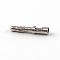 Connecteur mâle banane 4,0 mm, broche en laiton nickelé moulable à souder, accessoires jack banane pour câble de test