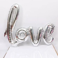 Youlun Argent Or Rose Rouge Amour Siamois Ballons pour la Saint-Valentin Mariage Proposer Fête