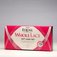 Nouvelle conception, boîte d'emballage pour extensions de cheveux biodégradable avec laminage mat et revêtement UV, couleur personnalisée, pour extensions de cheveux et perruques