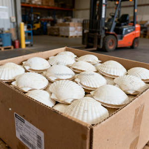 Tùy Chỉnh Trắng Fan Vỏ Biển Cho Đám Cưới Tên Thẻ Bên Bãi Biển Phụ Kiện Trẻ Em Nghệ Thuật Dự Án Vỏ Biển - Product Image 3