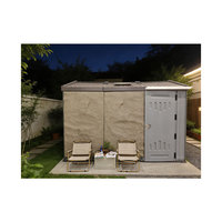 WooWild Maisonnette Préfabriquée Modulaire Portable Rapide, Villa Intelligente à Énergie Solaire en HDPE et Acier Léger, Entrepôt Moderne, Atelier