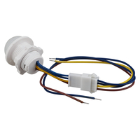 Sakelar Sensor Gerak PIR yang Dapat Disesuaikan, Sakelar Sensor Gerak Lampu Dalam Ruangan Siang Malam, Kecil untuk Deteksi Gerakan di Dalam Ruangan