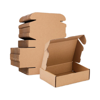 Conception de dossier d'expédition en carton ondulé brun pour la présentation de cadeau d'emballage postal de petite entreprise ondulée pour cadre Photo