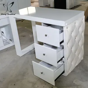 Tırnak salonu mobilyası tırnak teknisyeni masası taşınabilir manikür masaları beyaz tırnak teknik istasyonu