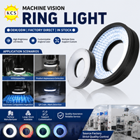 Anneau lumineux LED optique 24V à haute uniformité pour la vision industrielle et l'inspection des surfaces lisses