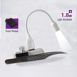 Lámpara UV para Pestañas de 405nm con Soporte de Pinza, Luz UV para <span class=keywords><strong>Pegamento</strong></span> de Pestañas, Sistema de Extensión de Pestañas con Cuello de Cisne Flexible, Mini Lámpara LED UV para Extensión de Pestañas - Product Image 2