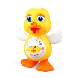 Vịt nhảy múa vui nhộn chớp mắt nhấp nháy ánh sáng Lắc cơ thể dễ thương âm nhạc hoạt hình động vật đồ chơi giáo dục trẻ em Quà tặng - Product Image 1
