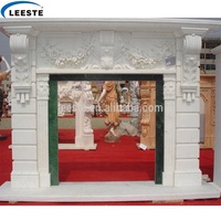 Cheminée de foyer chaud en marbre pour marbre, manteau décoratif