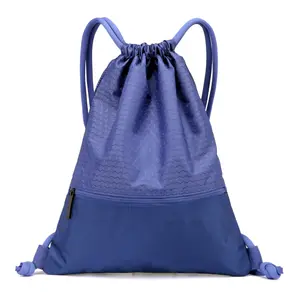 Fabbricazione borsa impermeabile con coulisse in Nylon e poliestere all'ingrosso zaino con coulisse promozionale per bambini borsa con coulisse personalizzata