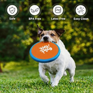 AFP Interactive Outdoor Fetch Pet Toy 2-in-1 <strong>Dog</strong> Flying Disc <strong>Foldable</strong> Lightweight Nylon TPU Round Flying Disc For Daily Exercise - Product Image 2