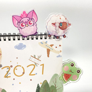 Kuien Tùy Chỉnh Quảng Cáo In Làm Charms Acrylic Anime Văn Phòng Clip Dễ Thương Anime Rõ Ràng Acrylic Giấy Clip Charms - Product Image 4