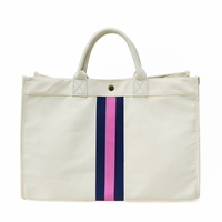 Sacs fourre-tout décontractés en toile pour femmes, taille L, couleur beige, avec poche intérieure zippée, doublure en coton, grande capacité