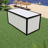 Maisons conteneurs préfabriquées sur mesure, 1 salle de bain, modernes, ignifuges, durables, pour écoles, ateliers, maisons compactes en kit, prêtes à être expédiées